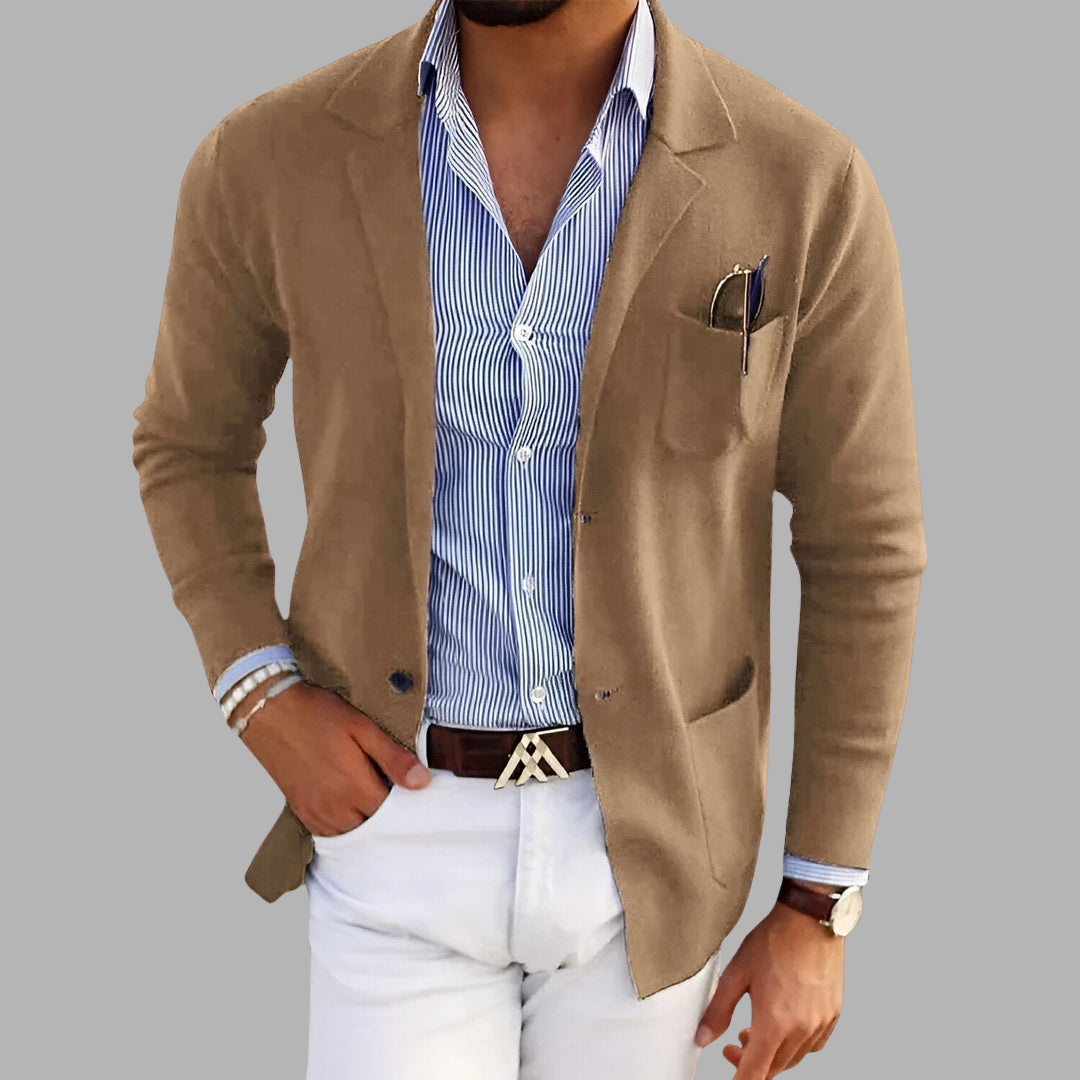 Urban | Lätt stickning blazer för elegans och komfort